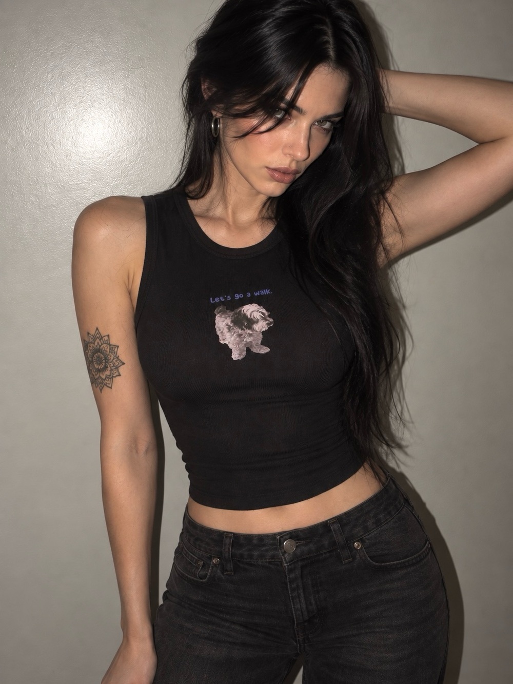 Women’s Rare Shih Tzu Essential Stylish Pet Animal Tank Top Tee Shirt